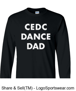 Dance Dad - long sleeve Design Zoom